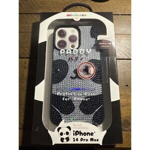 IPHONE 14 PRO MAX PROTECTIVE CASE PADDY THE PANDA COVERED IN BLING CRYSTALS NEW